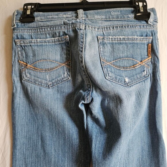 Ezra Fitch Jeans Juniors 12 (26x28.5) Abercrombie Slim Flare Distressed Boho GUC - Picture 10 of 11